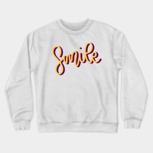 Smile Colorful Design Crewneck Sweatshirt